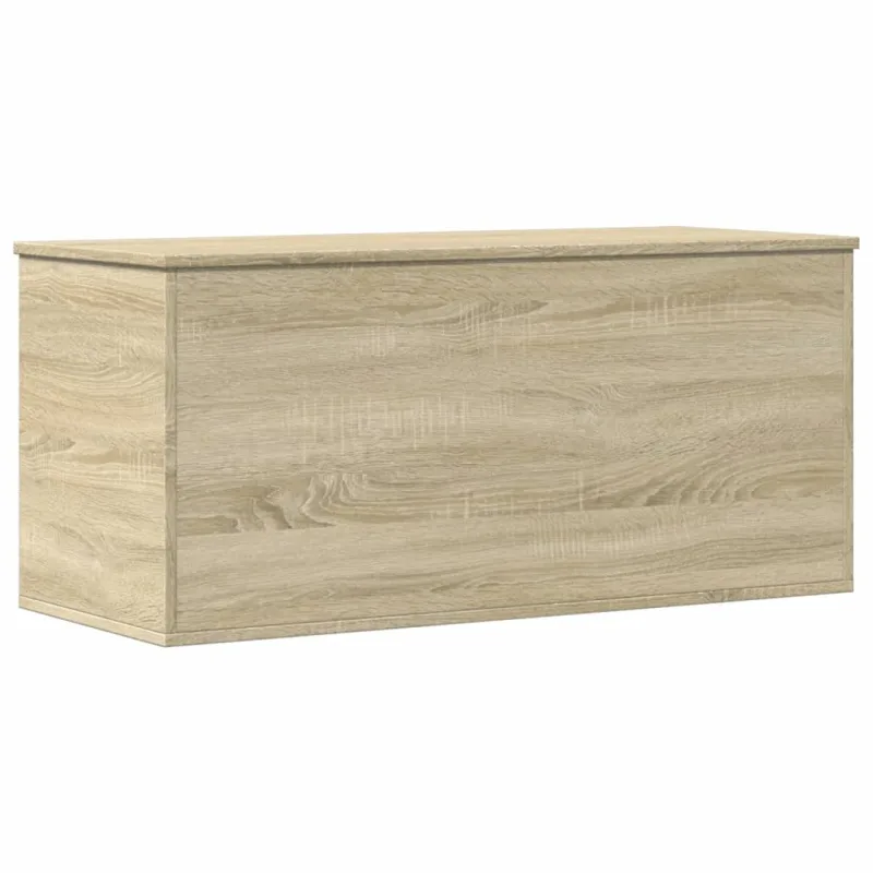 Caja de almacenaje madera ingeniería roble sonoma 100x42x46 cm