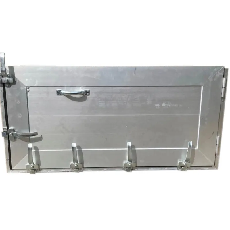 Compuerta antiinundación a medida altura de 40 a 60 cm ancho de 60 a 120 cm color aluminio