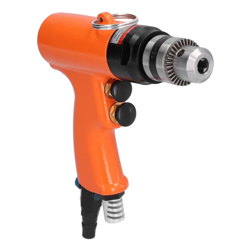 Taladro neumático de aire de 3/8 in, herramientas de perforación reversibles con pistola, en sentido horario y antihorario, de 1,5 a 10 mm, 1500 rpm,