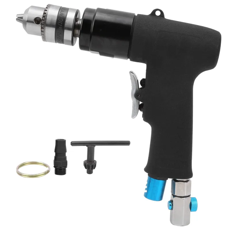 Taladro neumático tipo pistola con interruptores cw y ccw yc 1081 de 10 mm para uso en talleres (estilo japonés)