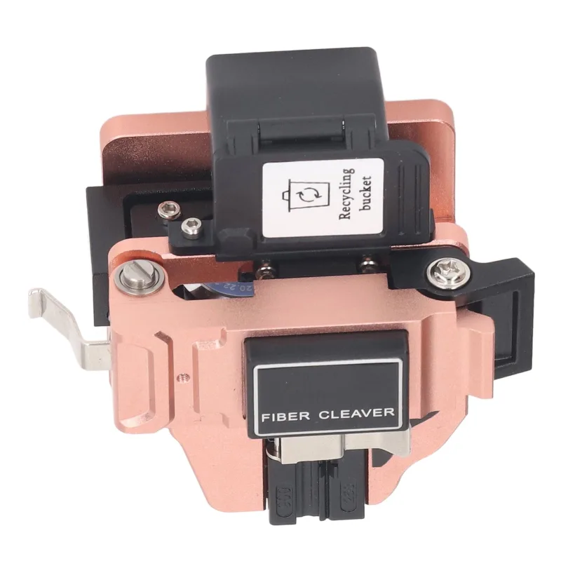 Cuchilla de fibra óptica herramienta automática de retorno cable de cuero de cola de cerdo de alta precisión cortador de fib