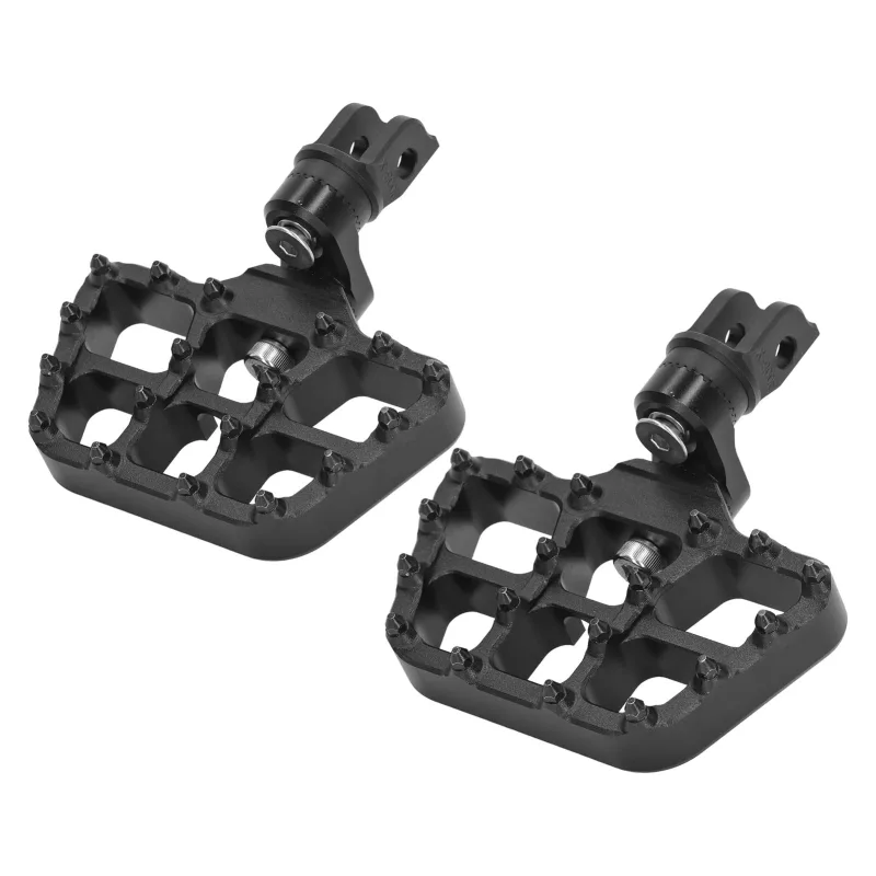 Reposapiés delanteros de motocicleta de repuesto anodizados ajustables para f900r 2020-2022 (negro)