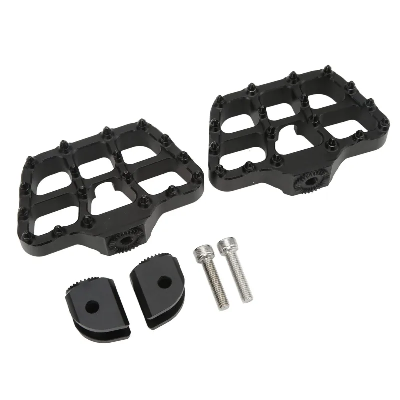 Reposapiés delantero para motocicleta, 2 piezas, repuesto de alta resistencia para r1200gs lc r1250gs lc (negro)