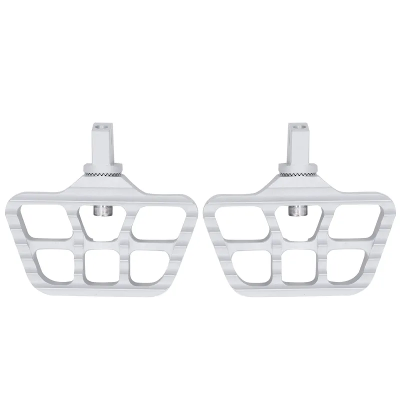 Reposapiés anchos delanteros para motocicleta, pedales, reposapiés ajustables de aluminio anodizado cnc para r18 2020-2022 (plata)