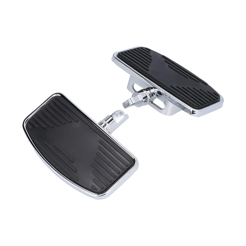 Par de reposapiés anchos ajustables para el piso del pasajero trasero de la motocicleta