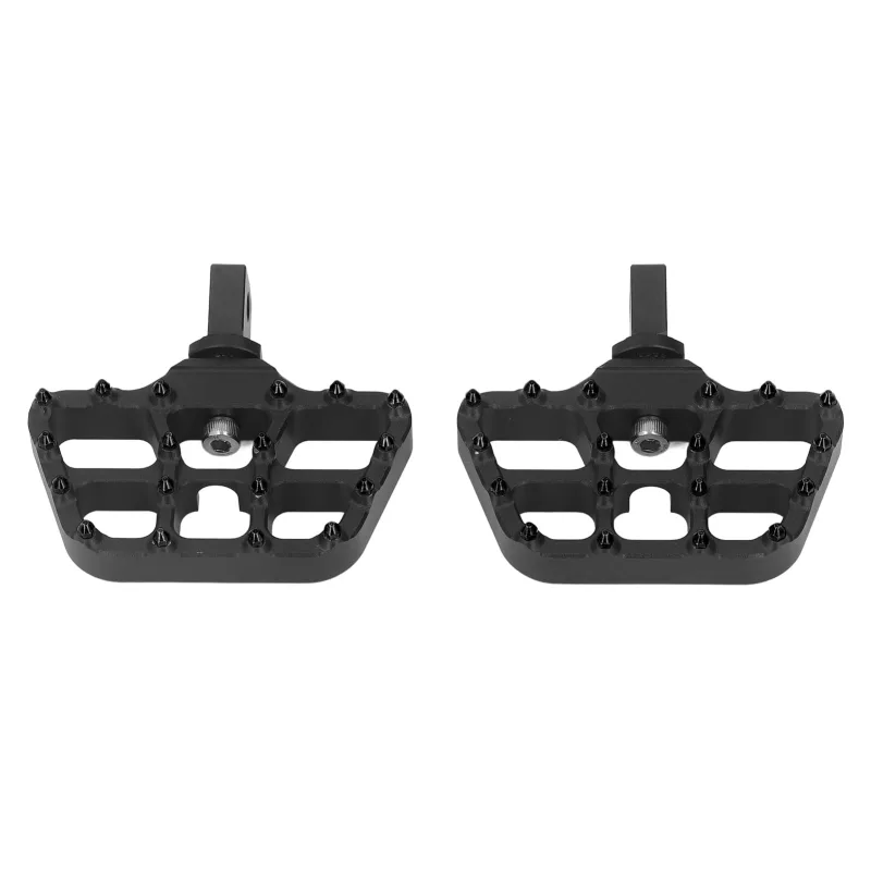 Par de estriberas de conductor antideslizantes para motocicleta, repuesto de pedal delantero para r18 2020-2022+ (negro)