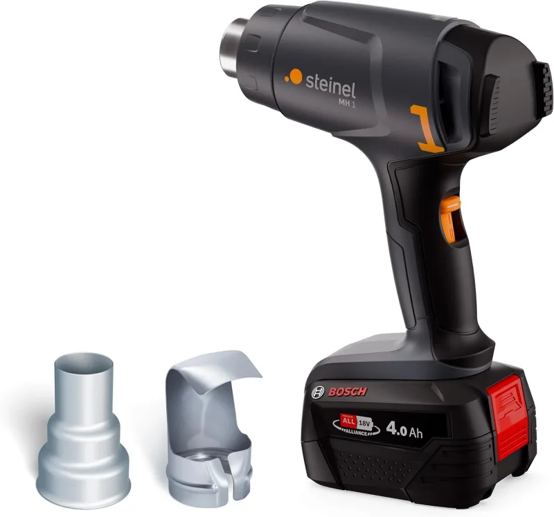 Pistola de calor inalámbrica mobileheat 1 con batería de 4,0 ah y boquillas