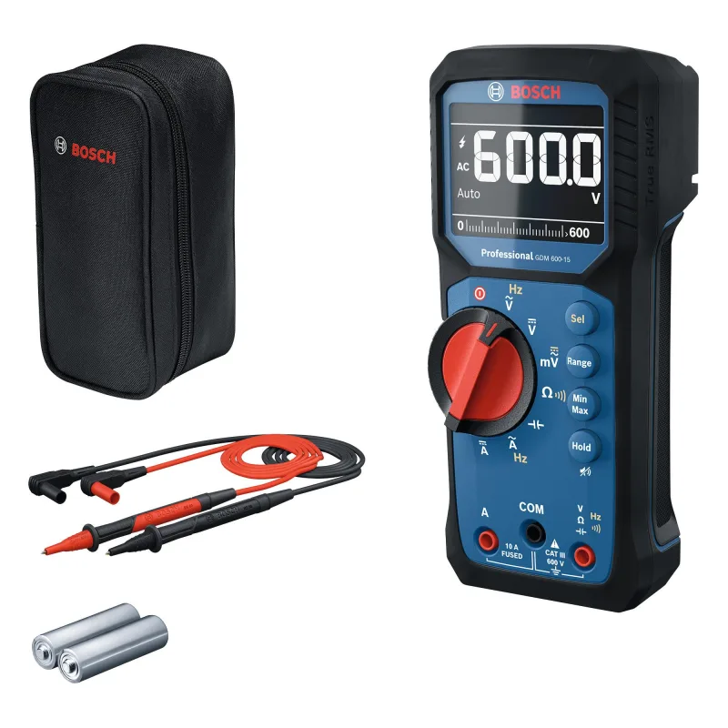 Multímetro gdm 600 bosch profesional – 600 v, 10 a. ip65.