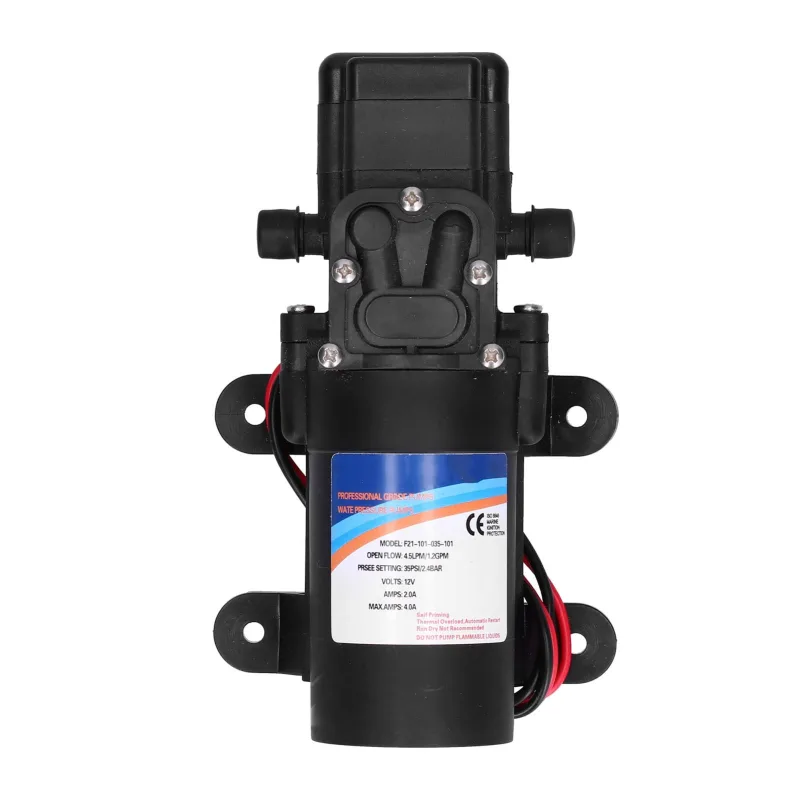 Bomba de diafragma autocebante con interruptor automático de alta presión para lavado de vehículos recreativos y jardín (f21-101-035-101) 12 v))