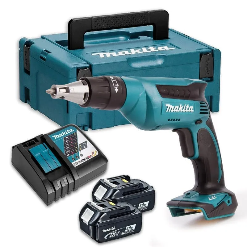 Atornillador para placas de yeso a batería - 18 v li-ion 3 ah - 1,5 kg