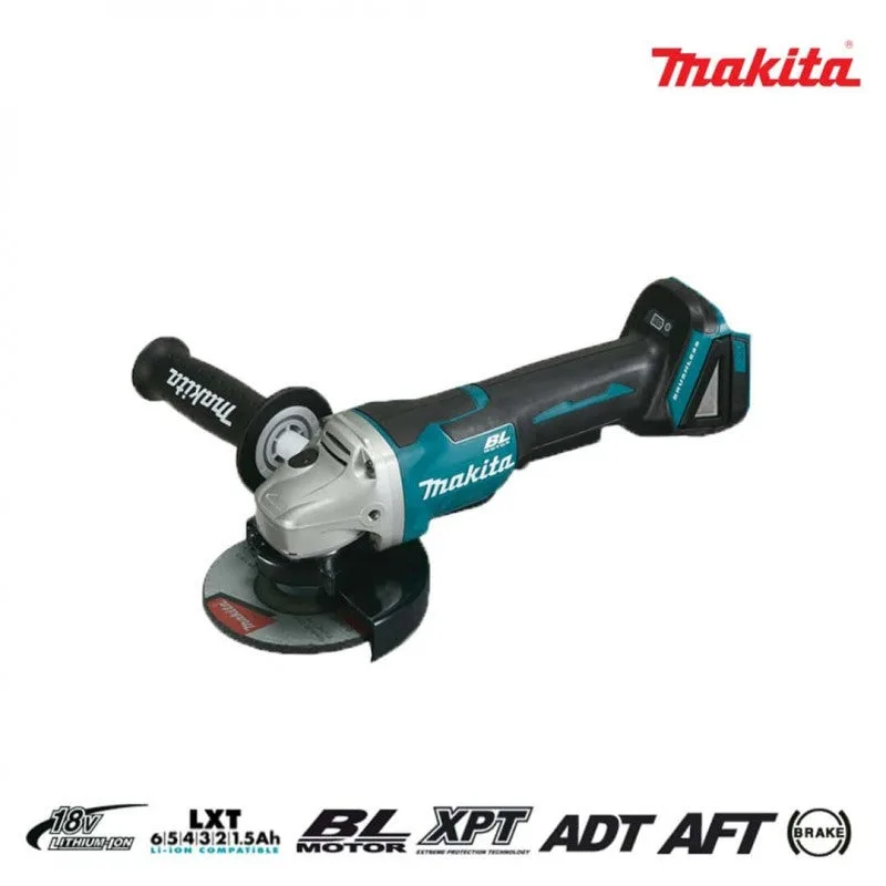 Makita dga508z miniamoladora 18v litio 115mm bl palanca sin bateria ni cargador