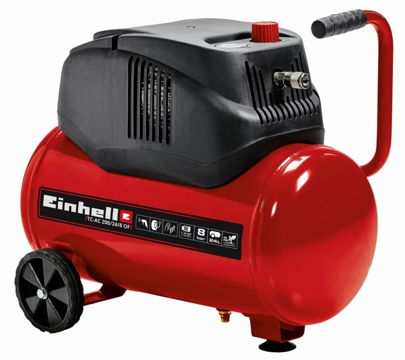 Compresor de aire einhell tc-ac 200/24/8 of - deposito 24 litros