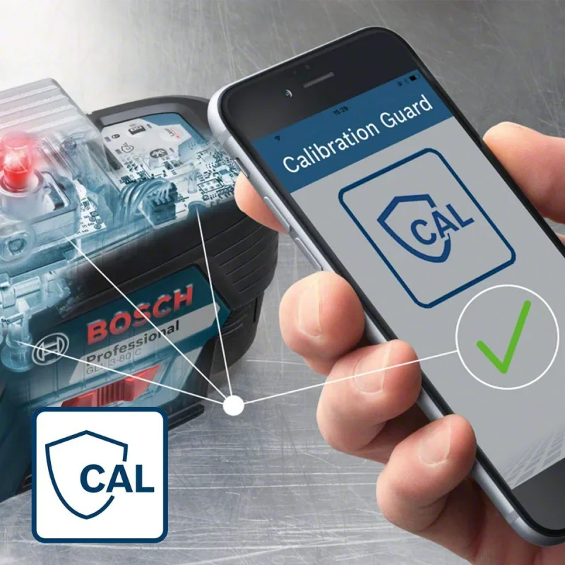 Láser en cruz gll 3-80 c + trípode bt 150 bosch professional - 0601063r01