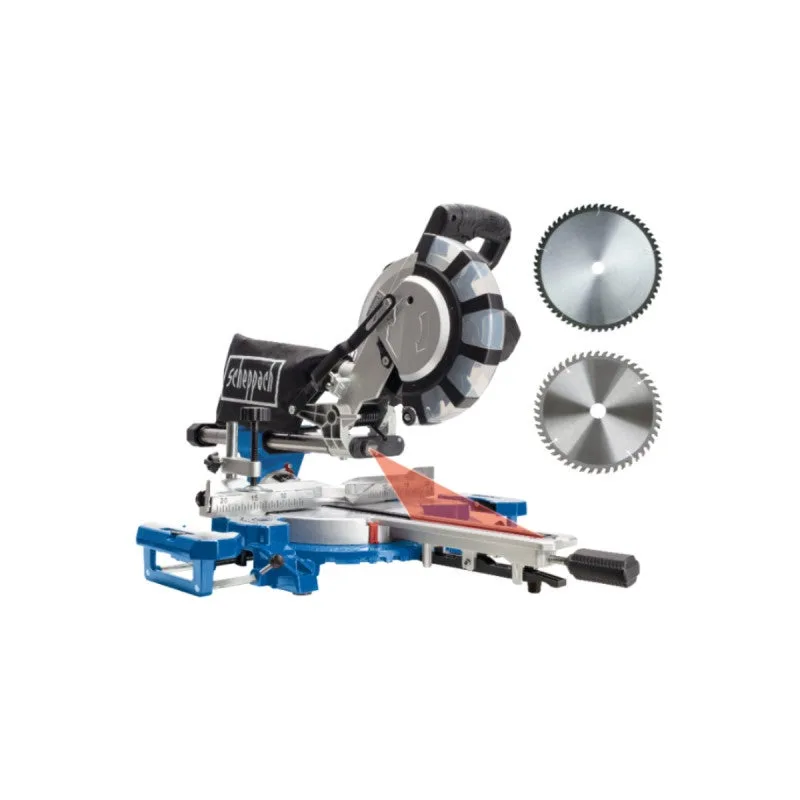 Tronzadora radial scheppach hm254spx - 2200 w ø255mm - 5901222901