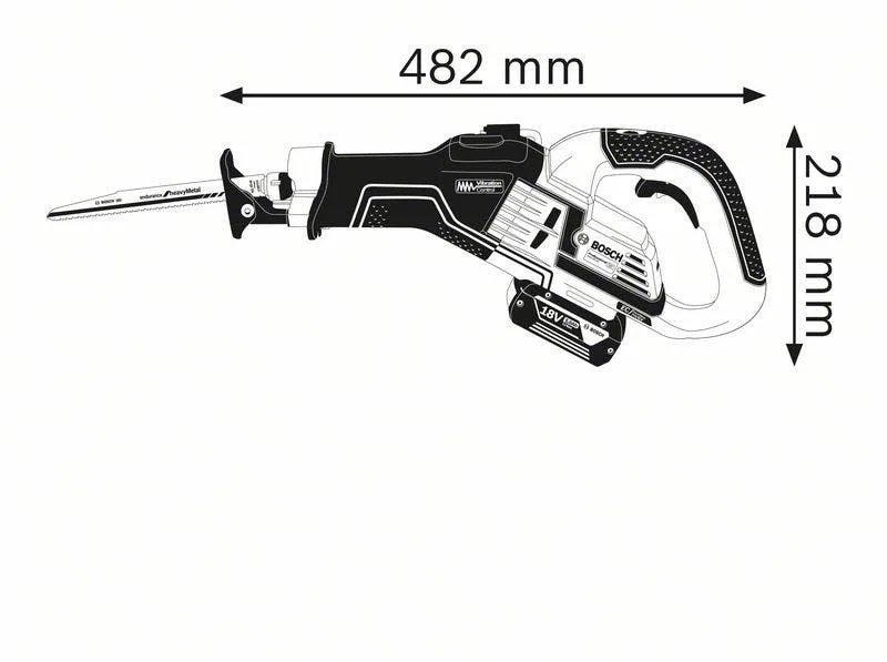 Bosch gsa 18v-32 scie sabre sans fil 18v brushless + coffret de transport ( 06016a8109 ) - sans batterie, sans chargeur