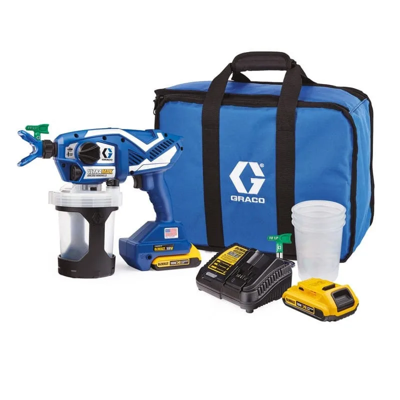 Pistola a batería graco ultra max hh para acrílicos y disolventes - 17p258