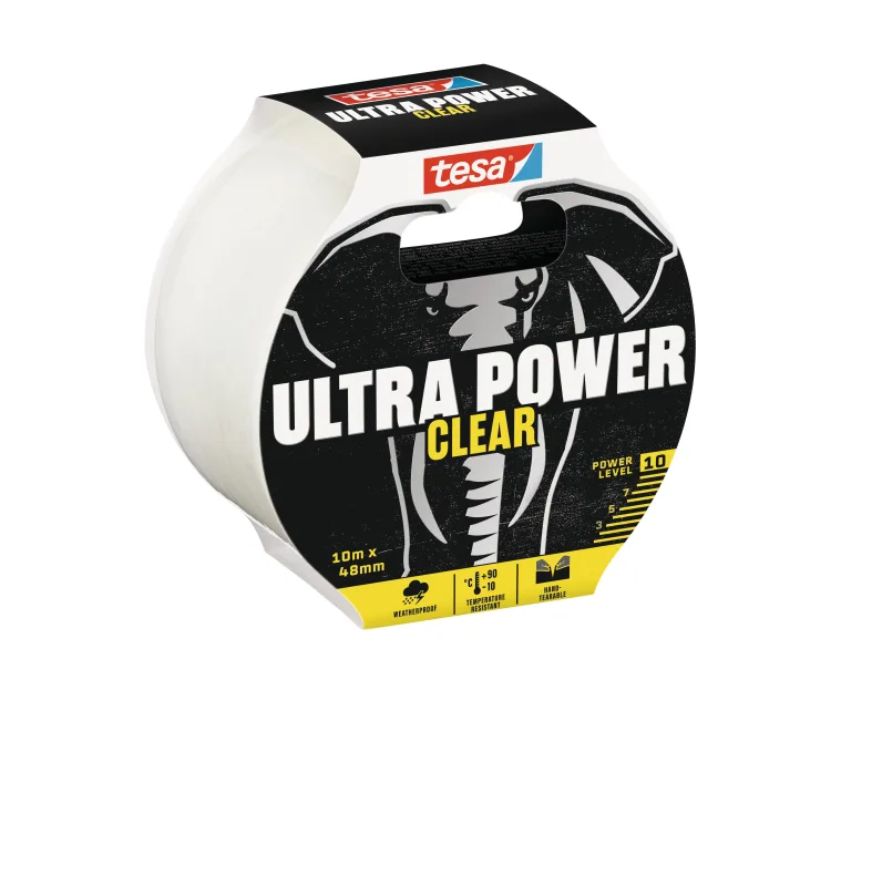 Cinta ultra power pvc tesa 10mx48mm transparente