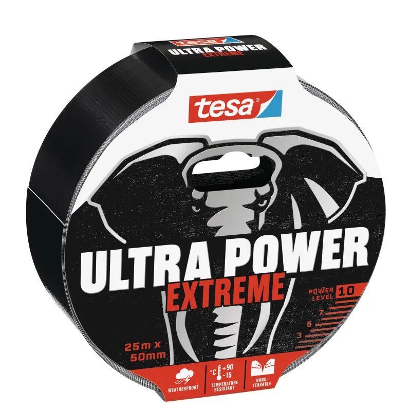 Cinta ultra power extreme tesa tape 25mx50mm negro