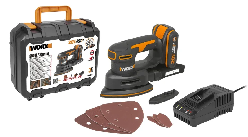 Multilijadora worx wx822 20v 1 bat 2ah + 3 lijas