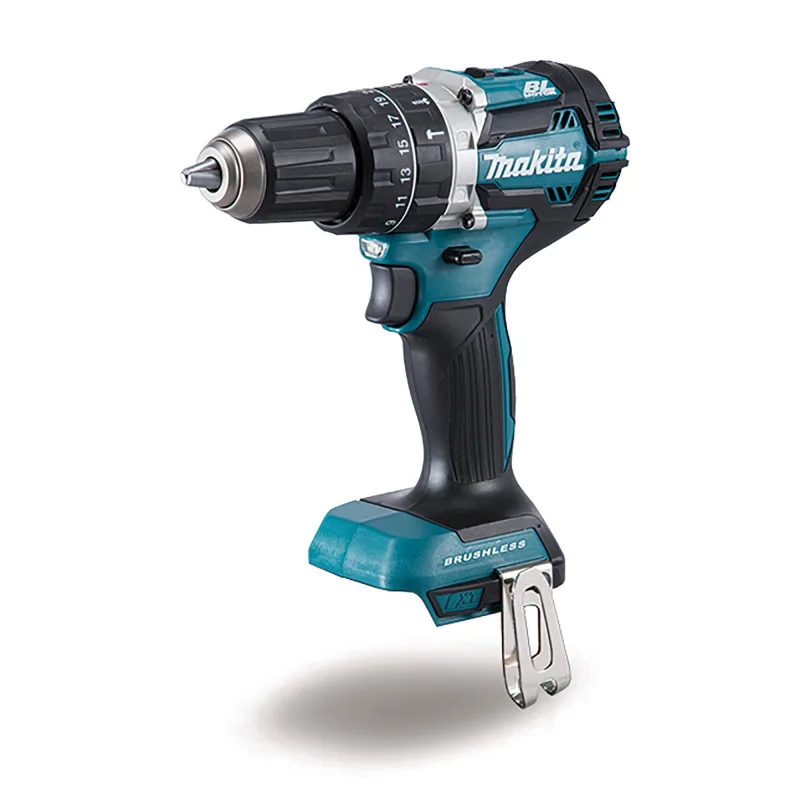 Taladro percutor a batería makita 18v brushless - sin batería - tope de profundidad - taladro combinado lxt