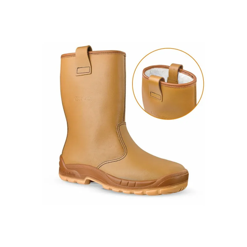 Botas de deslizamiento de invierno jalártico sas gr.42 beige ap-23 cuero s3 src en20345 u.power