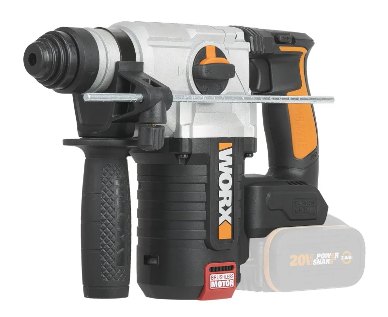 Martillo perforador sds+ brushless de 20v y 2,2j sin batería worx powershare
