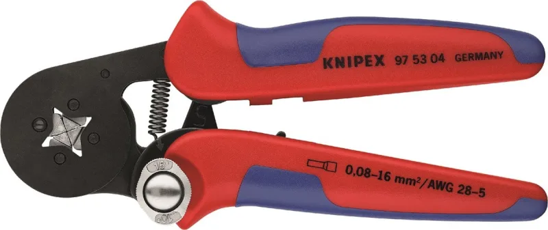 Knipex pinza per terminali a bussola, con regolazione automatica (180 mm) 97 53 04 sb (prodotto in confezione self-service/in blister)