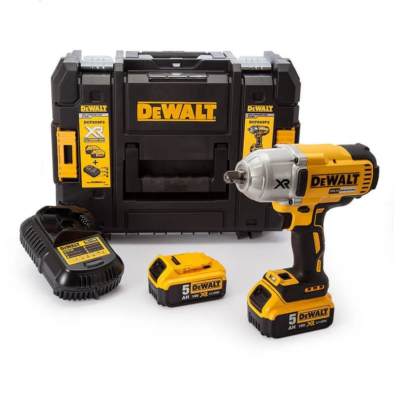 Dewalt dcf899p2-gb - avvitatore a percussione 950 nm + 2 batterie 18 v 5 ah li-ion + valigetta