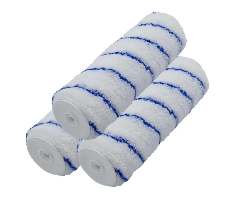 Recambio de rodillo para pintar superficies lisas nespoli de 220 mm de anchura, 55 mm de diámetro, pelo medio (5 mm a 12 mm). fibra de poliamida. 3 unidades.