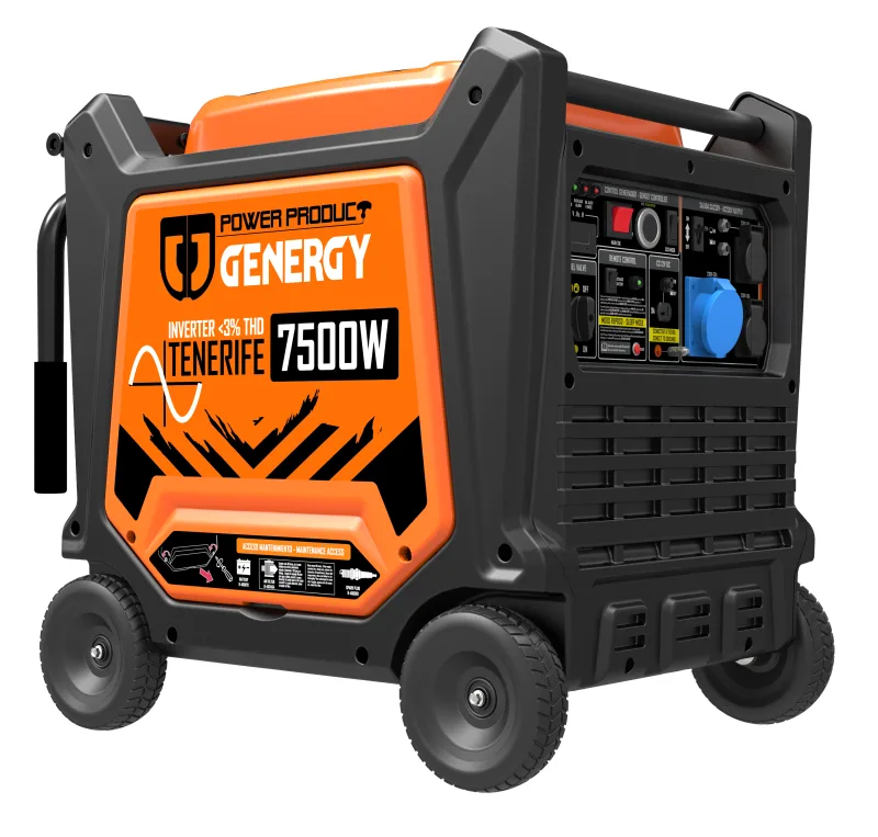 Generador inverter genergy tenerife , silent, 7500w/7200w, arranque eléctrico.