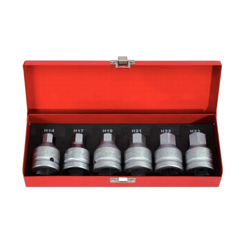 Ks tools 3/4 jeu d'embouts à choc, 6 pcs, 14-24mm