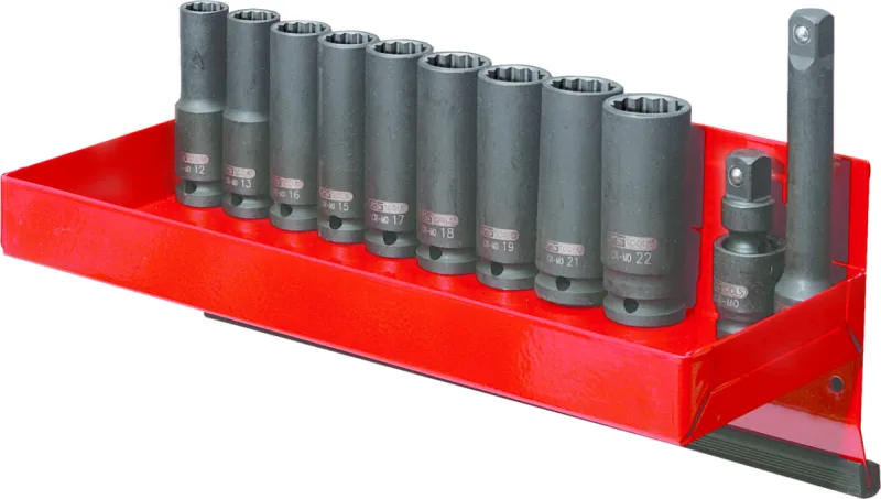 Ks tools 1/2 jeu de douilles à chocs 12 pans, longues, 13 pcs