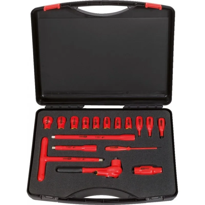 Ks tools coffret de douilles isolées, 3/8, 16 pcs