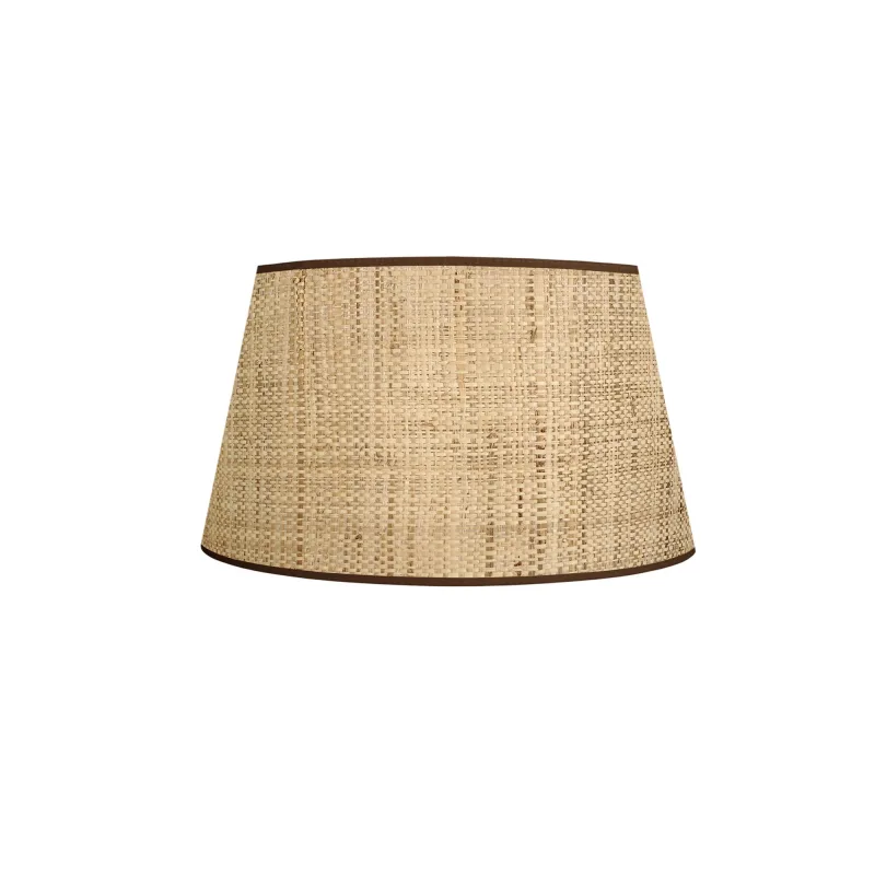 Pantalla de lámpara tosel tambour 25 tela tambor beige d25 x h18 cm