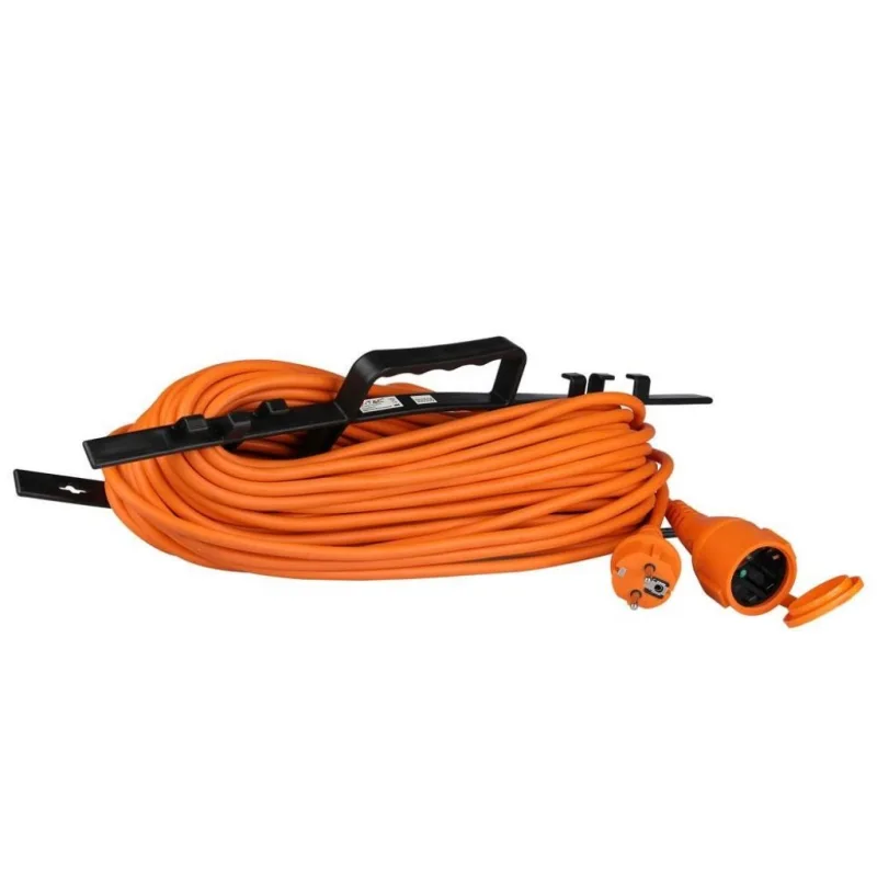Cable de extensión 3g 1.5mm * 30m 16a color naranja y negro ip44