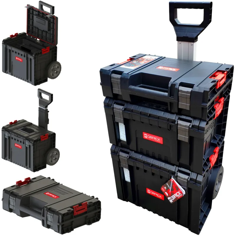 Caja de herramientas con ruedas system pro sistema de clip modular