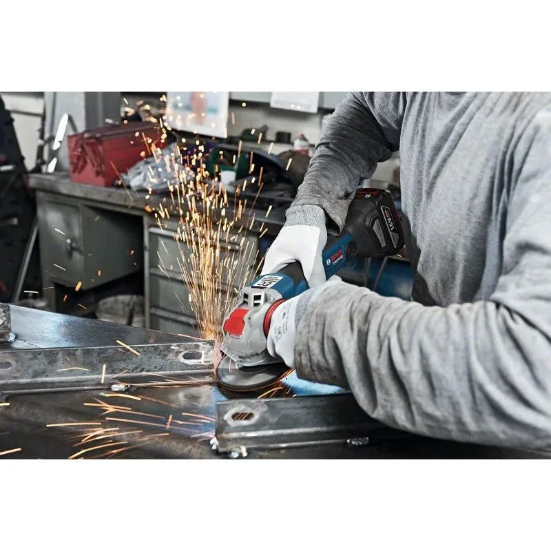 Bosch gwx 18v-10 c meuleuse angulaire sans fil 18v 125mm brushless x-lock ( 06017b0200 ) + coffret de transport l-boxx - sans batterie, sans chargeur