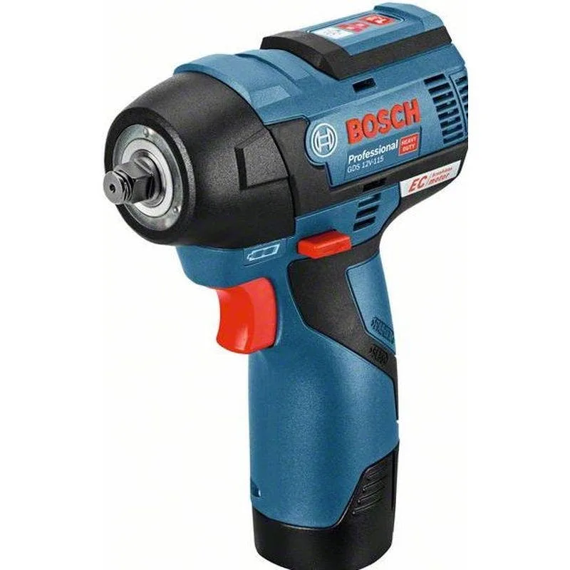 Destornillador de rotación de la batería gds 12v-115. con 2 x 3.0 ah batería de iones de litio. l-boxx