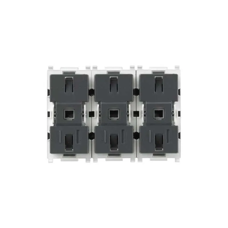 14545 tres botones simples + relé plana