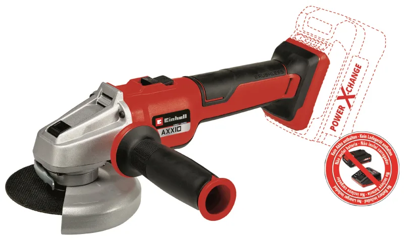 Amoladora einhell professional axxio 18/125 q - sin batería - compatible con power x-change