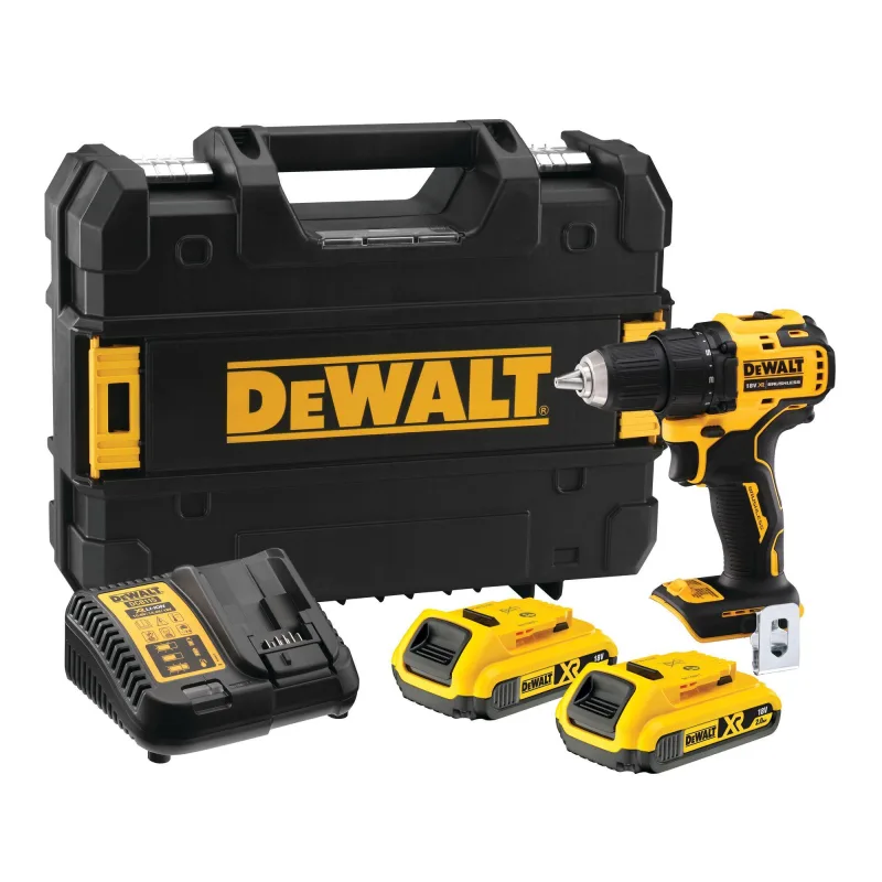 Taladro a batería dewalt 18v brushless - 2 baterias - dcd708d2t-qw