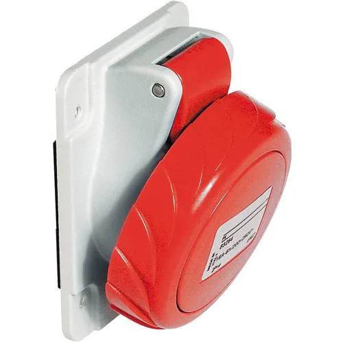 Base de empotrar inclinada de 63a 3p+n +tt 380-415v ip67
