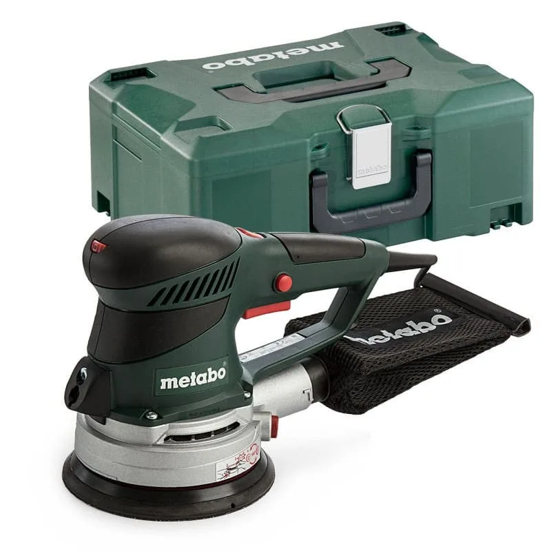 Metabo - lijadora excéntrica 150 mm 350 w círculo de oscilación 2,8 / 6,2 mm con caja metaloc - sxe 450 turbotec