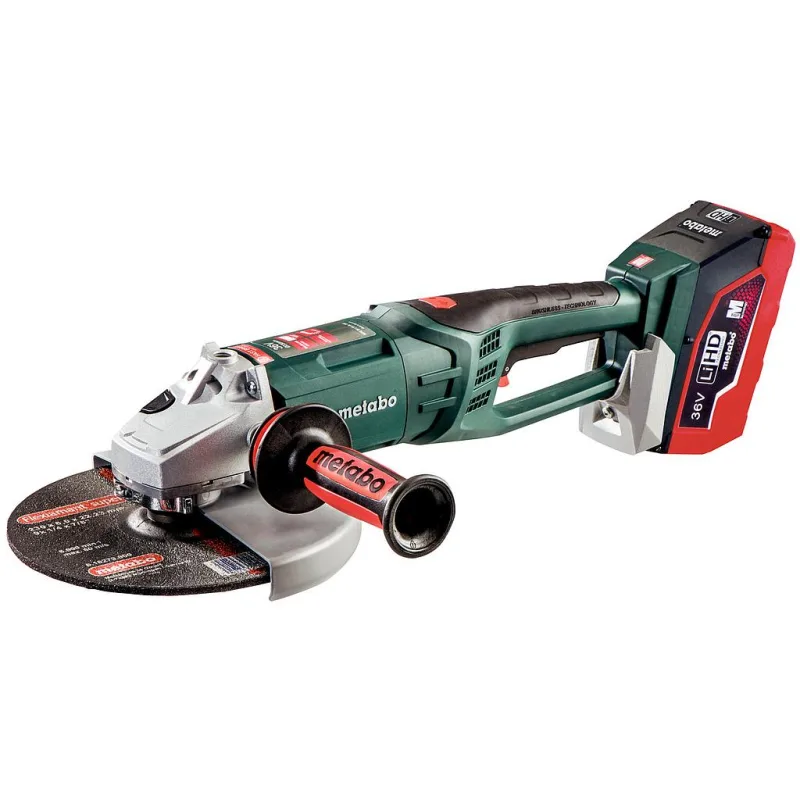 Meuleuse metabo - wpb 36v ltx bl 230 2 x 6,2 ah lihd, asc 145, coffret - 613101660