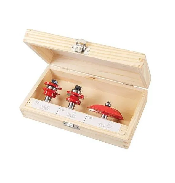 Silverline fraises tct pour portes à panneaux, 1/2, 3 pcs 1/2