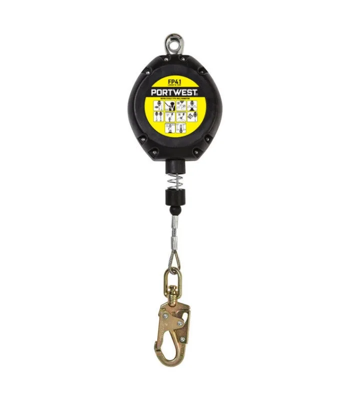 Dispositivo anticaídas retráctil 10m, 100 kg portwest fp41