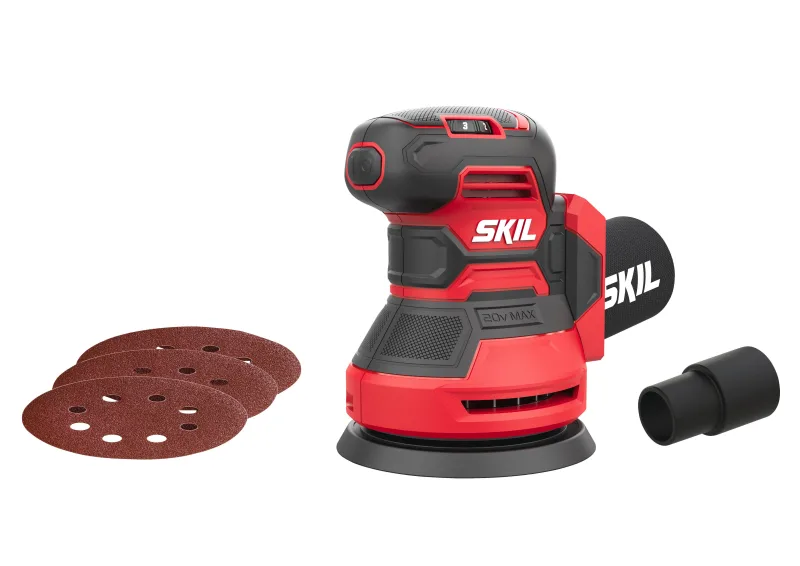 Lijadora excéntrica s/ cableskil 3745 ca de 400w + lijas. sin batería y cargador