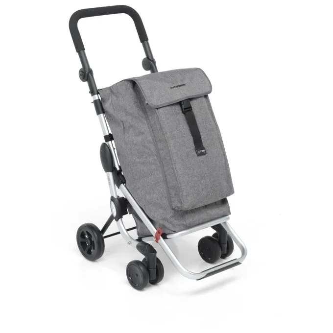 Foppapedretti go up aluminio, negro, gris bolsa para carrito de la compra