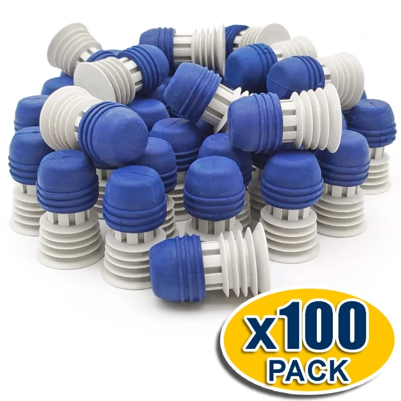 Pack 100 tapón sellador hidroexpansivo de tubos pasamuros - se expande con el agua sellando los agujeros de muros tras el desencofrado