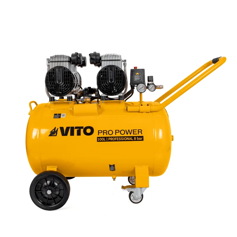 Compresor silencioso sin aceite 100l 8 b